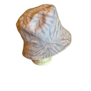 Steve Madden Blue Tie-Dye Cotton Bucket Hat